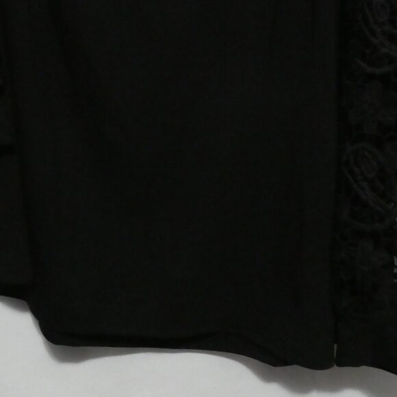 EMERY ROSE | 1XL | Black Off-Shoulder Lace Sleeve Top - Picture 13 of 14